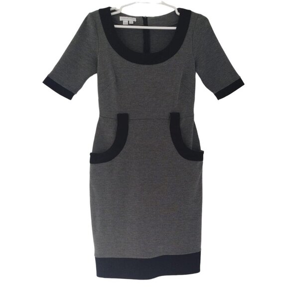 LONDON TIMES, vestido midi, mangas 3/4, de poliester, Rayon y spandex, talla 6 - Picture 1 of 9